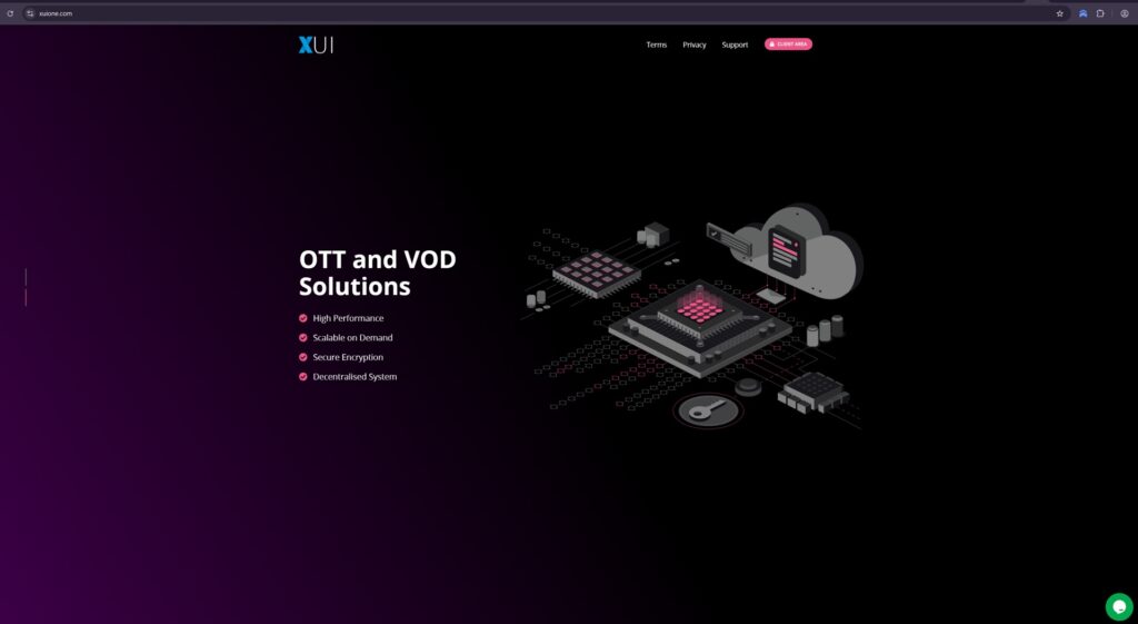 XUIone website (Source - Silent Push)