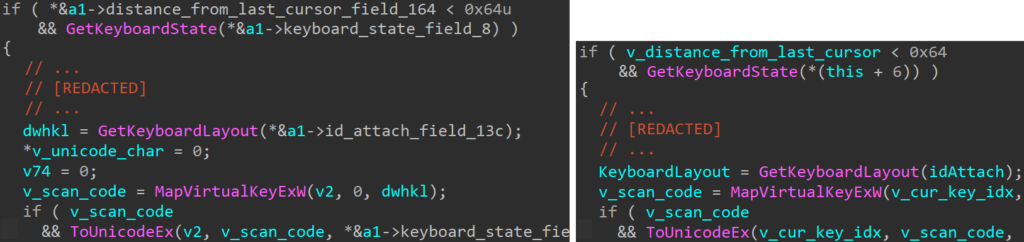 Code comparison between SLIMAGENT (left) and XAgent (right)